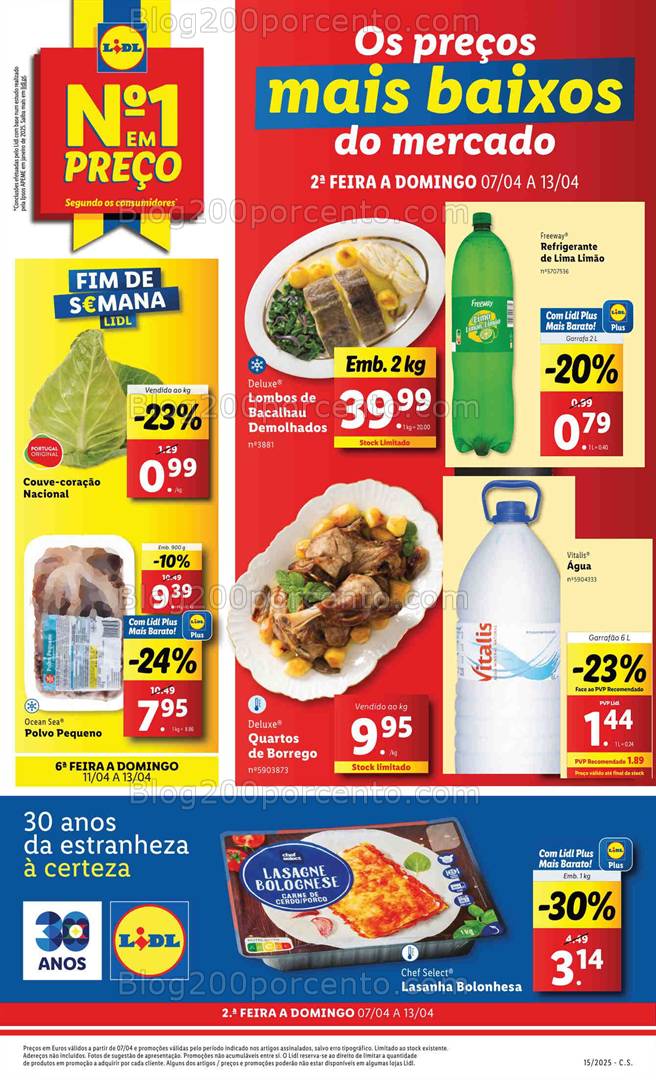 Antevisão Folheto LIDL Promoções de 7 a 13 abril