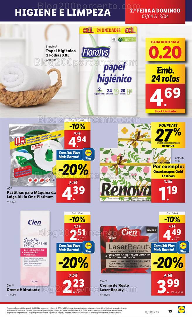 Antevisão Folheto LIDL Promoções de 7 a 13 abril