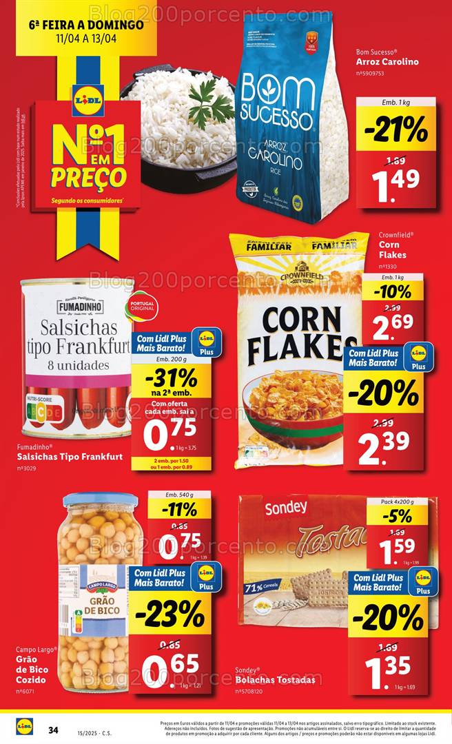 Antevisão Folheto LIDL Extra Fim de Semana Promoções de 11 a 13 abril