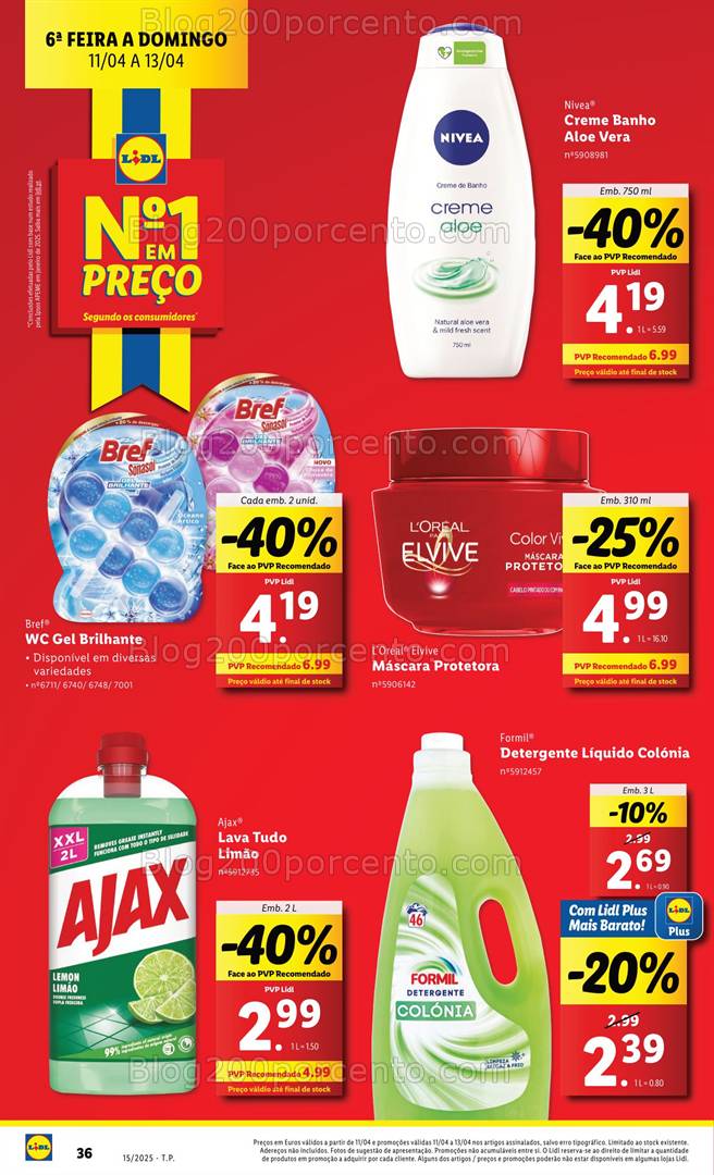 Antevisão Folheto LIDL Extra Fim de Semana Promoções de 11 a 13 abril