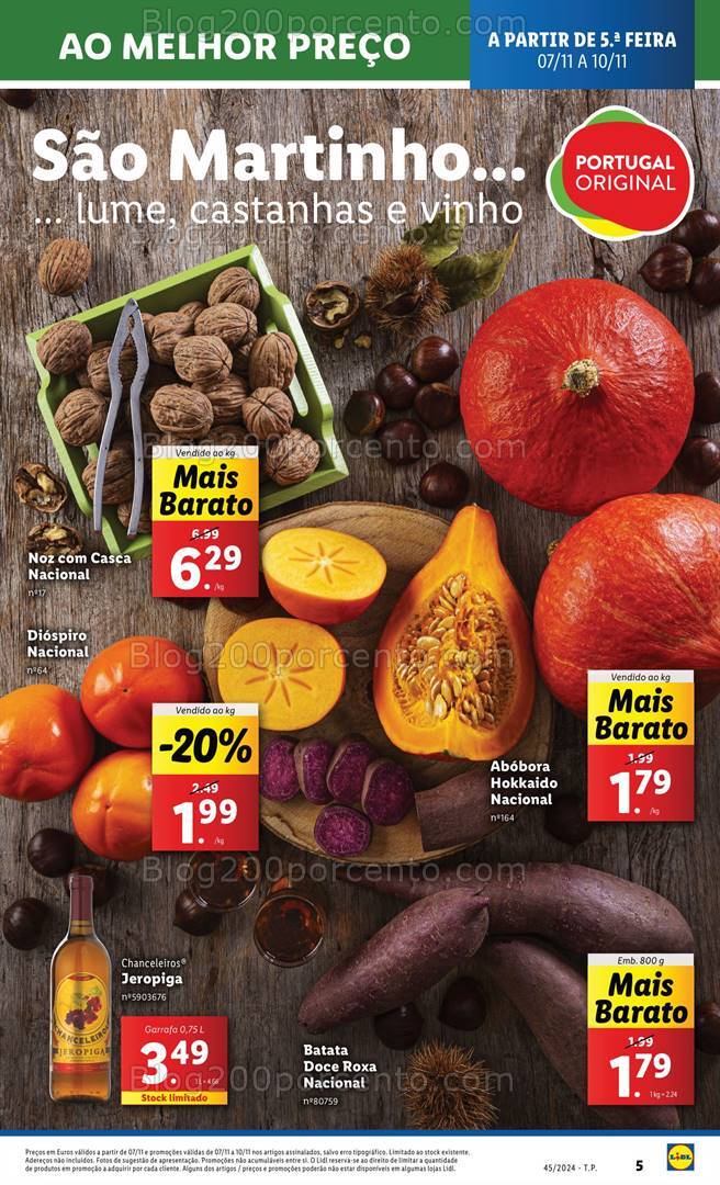 Antevisão Folheto LIDL Promoções de 7 a 13 novembro