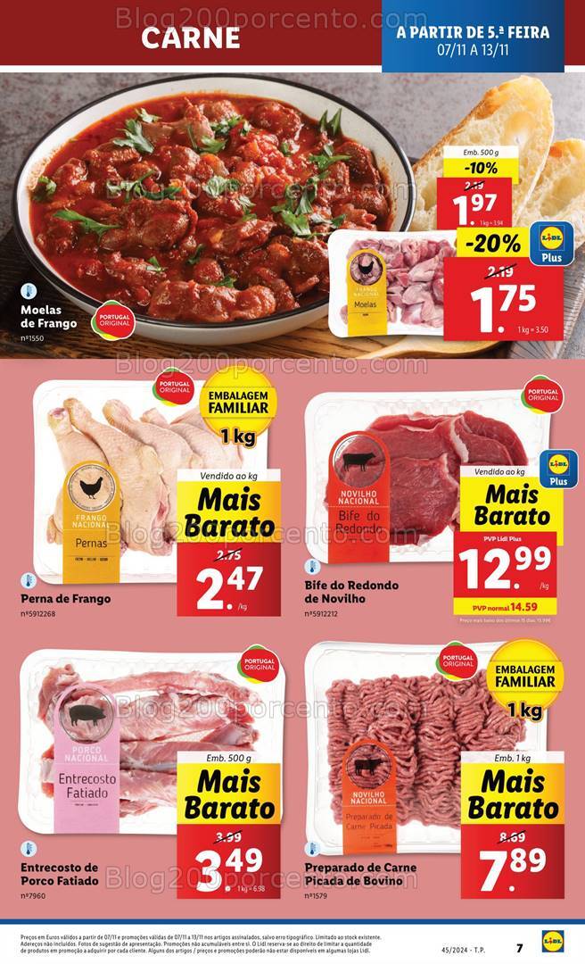 Antevisão Folheto LIDL Promoções de 7 a 13 novembro