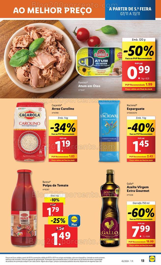 Antevisão Folheto LIDL Promoções de 7 a 13 novembro