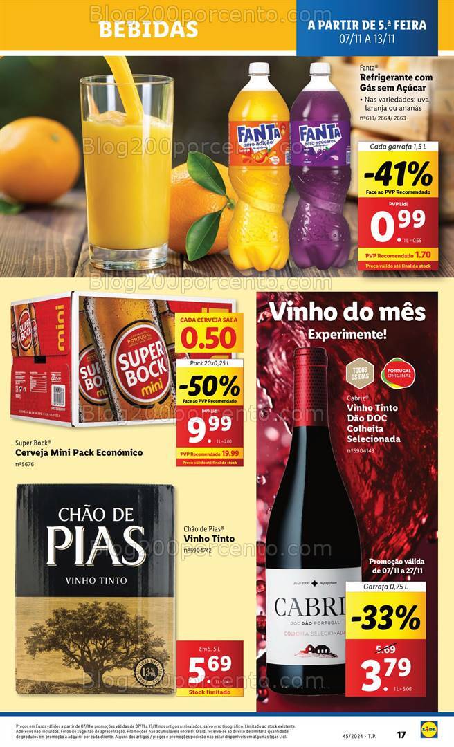 Antevisão Folheto LIDL Promoções de 7 a 13 novembro