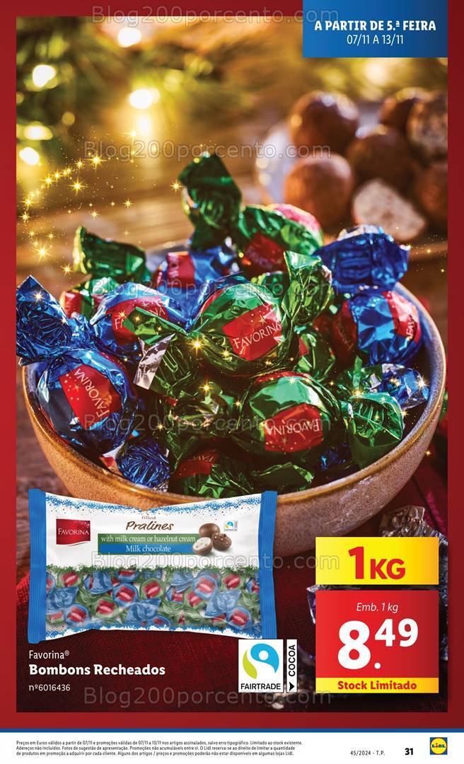 Antevisão Folheto LIDL Promoções de 7 a 13 novembro