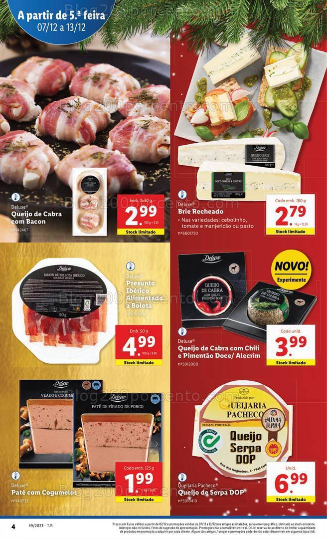 Antevisão Folheto LIDL Natal Promoções de 7 a 13 dezembro