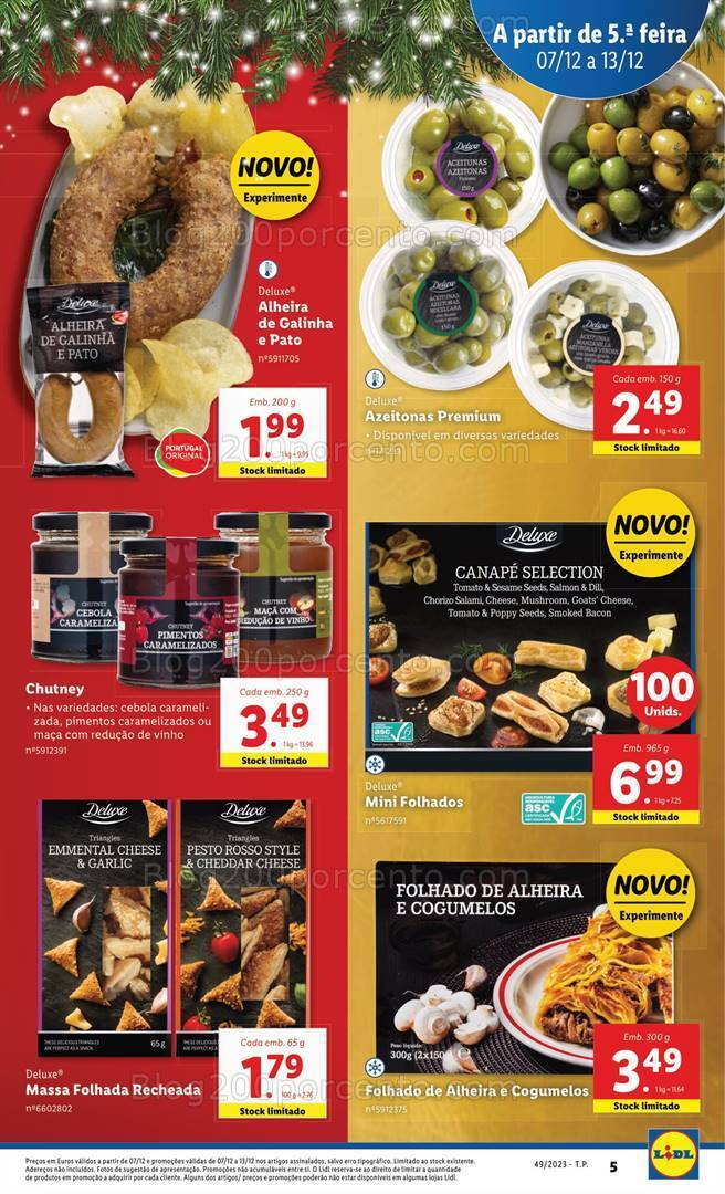 Antevisão Folheto LIDL Natal Promoções de 7 a 13 dezembro