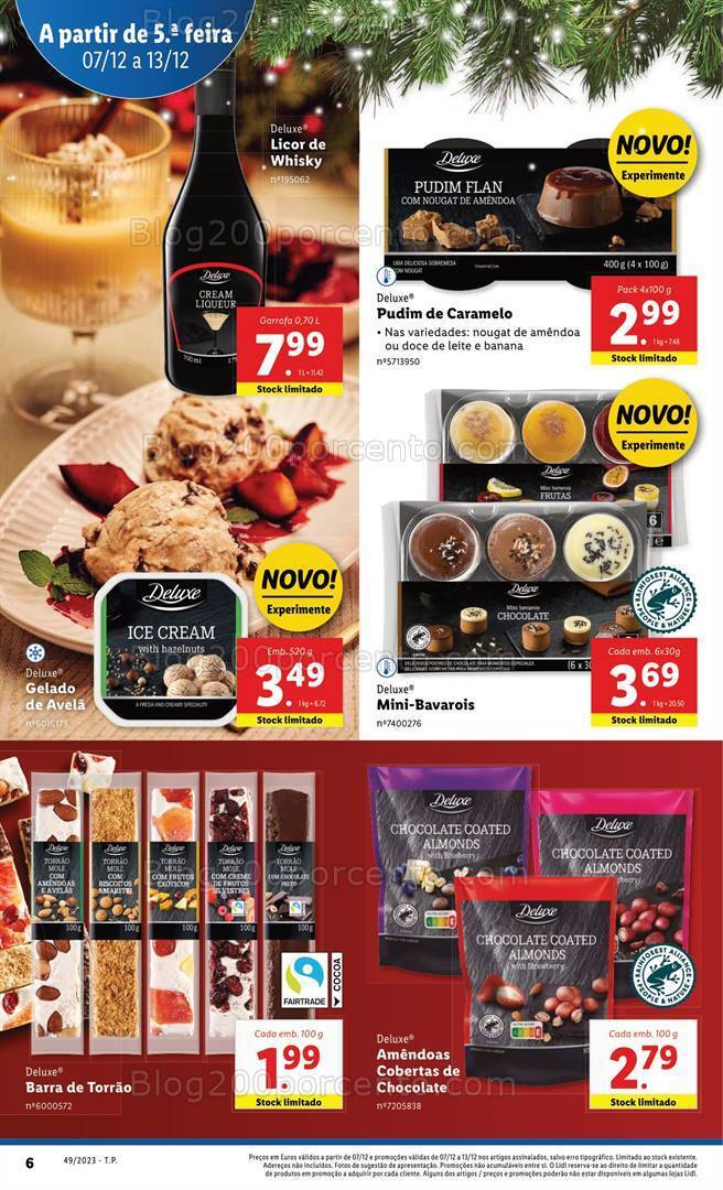 Antevisão Folheto LIDL Natal Promoções de 7 a 13 dezembro