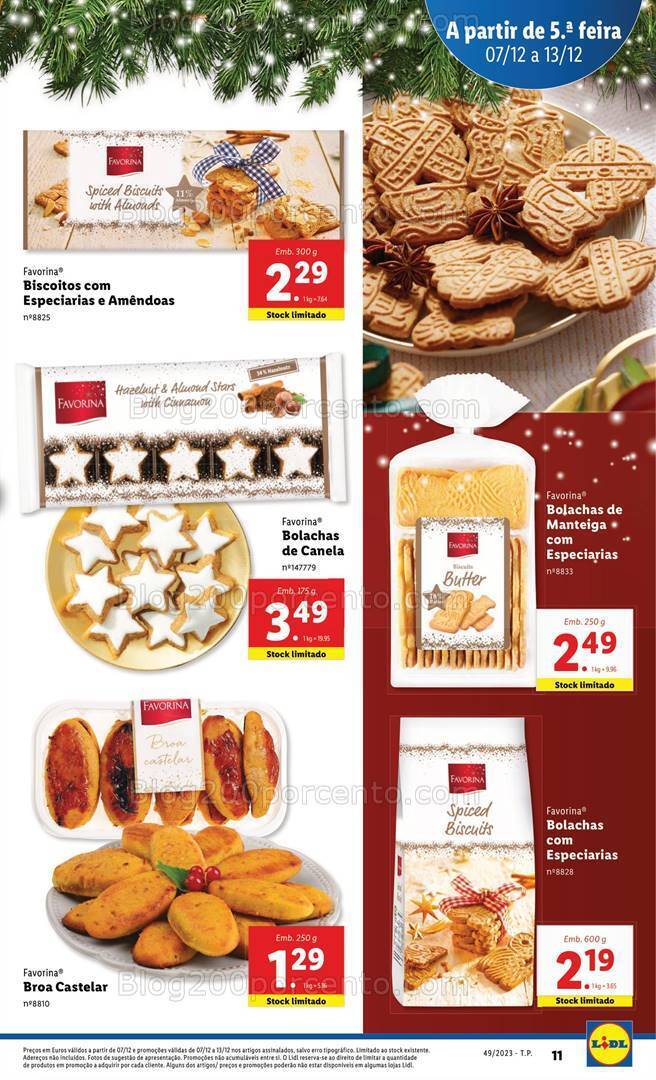 Antevisão Folheto LIDL Natal Promoções de 7 a 13 dezembro