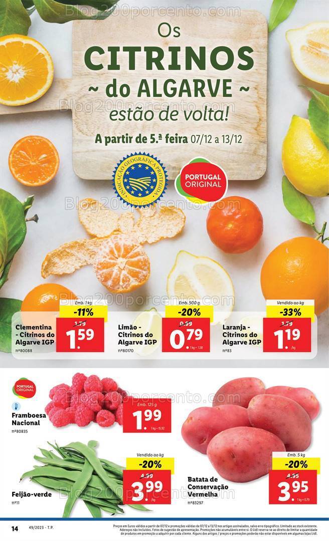 Antevisão Folheto LIDL Promoções de 7 a 13 dezembro