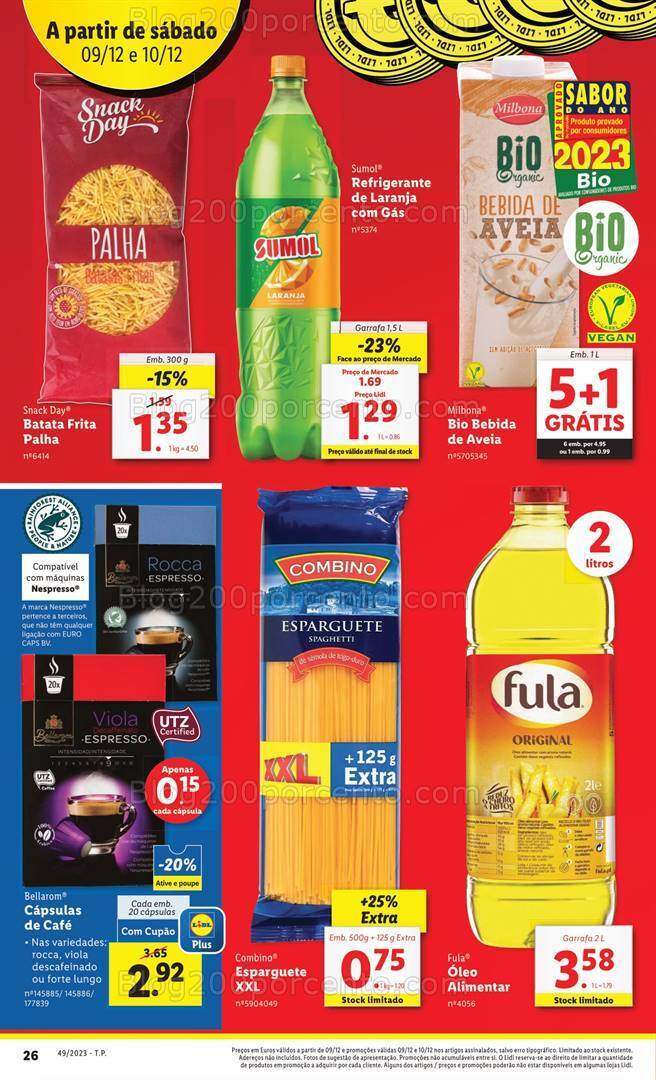 Antevisão Folheto LIDL Promoções Fim de Semana - 9 e 10 dezembro