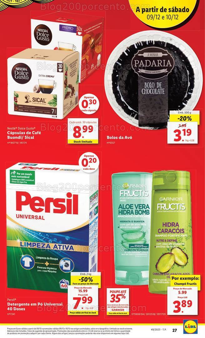 Antevisão Folheto LIDL Promoções Fim de Semana - 9 e 10 dezembro
