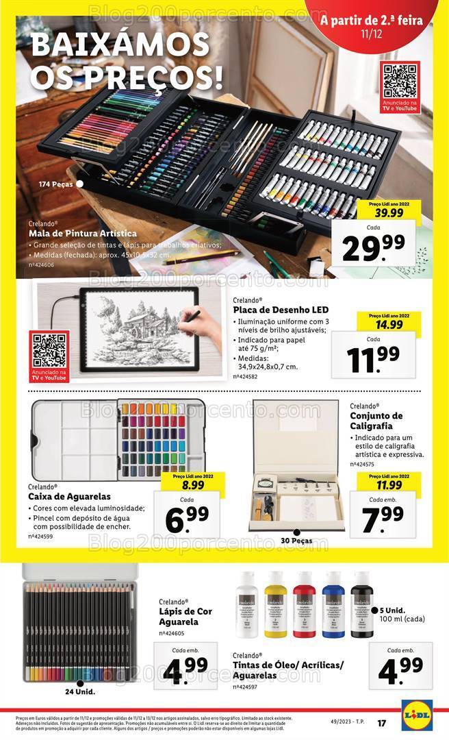 Antevisão Folheto LIDL Bazar Promoções a partir de 11 dezembro