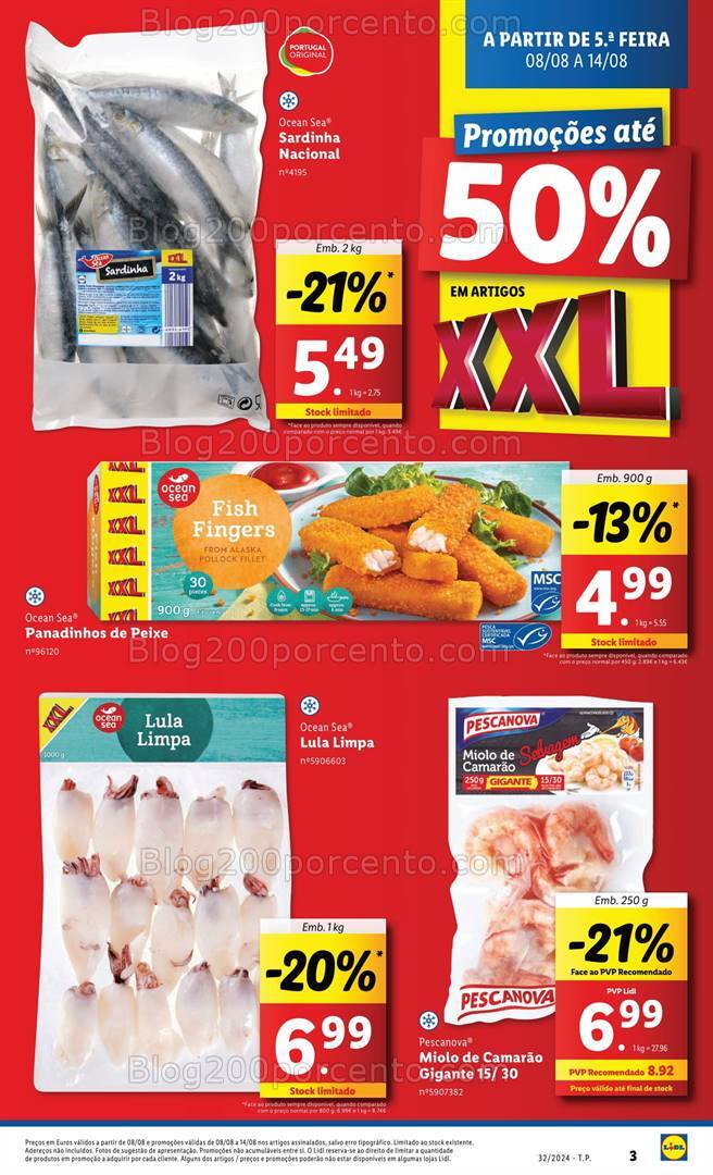 Antevisão Folheto LIDL Promoções XXL Promoções de 8 a 14 agosto