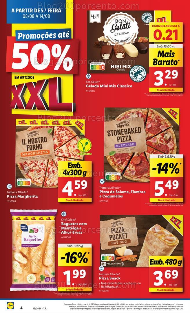 Antevisão Folheto LIDL Promoções XXL Promoções de 8 a 14 agosto