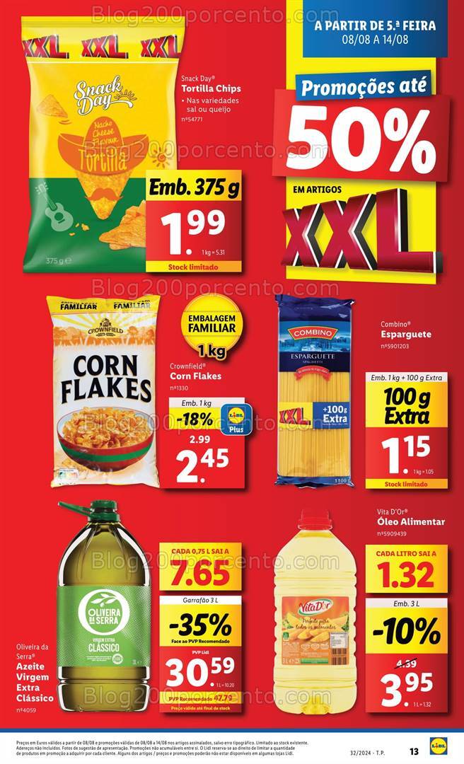 Antevisão Folheto LIDL Promoções XXL Promoções de 8 a 14 agosto