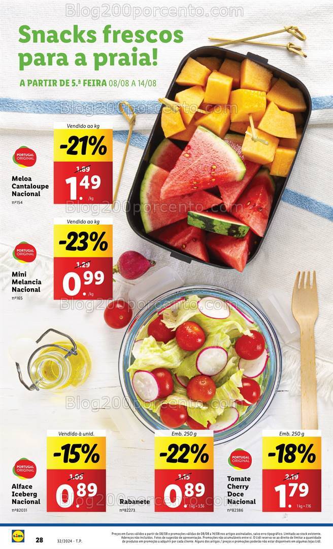 Antevisão Folheto LIDL Promoções de 8 a 14 agosto