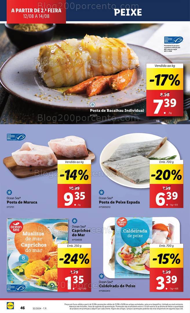 Antevisão Folheto LIDL Supermercado Promoções de 12 a 14 agosto