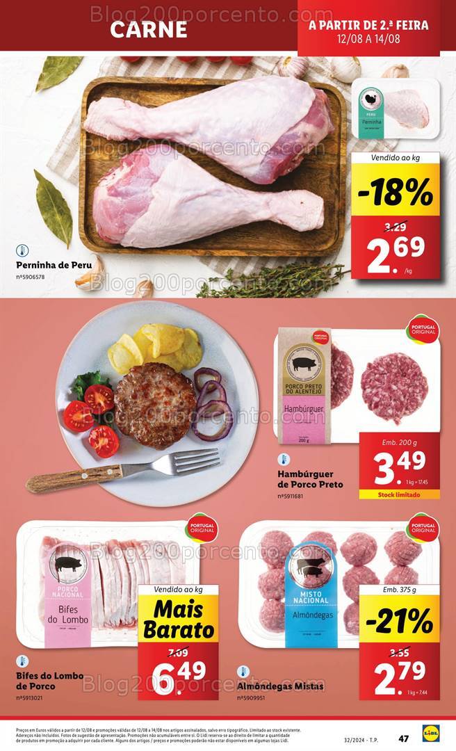 Antevisão Folheto LIDL Supermercado Promoções de 12 a 14 agosto