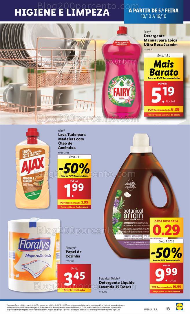 Antevisão Folheto LIDL Promoções de 10 a 16 outubro