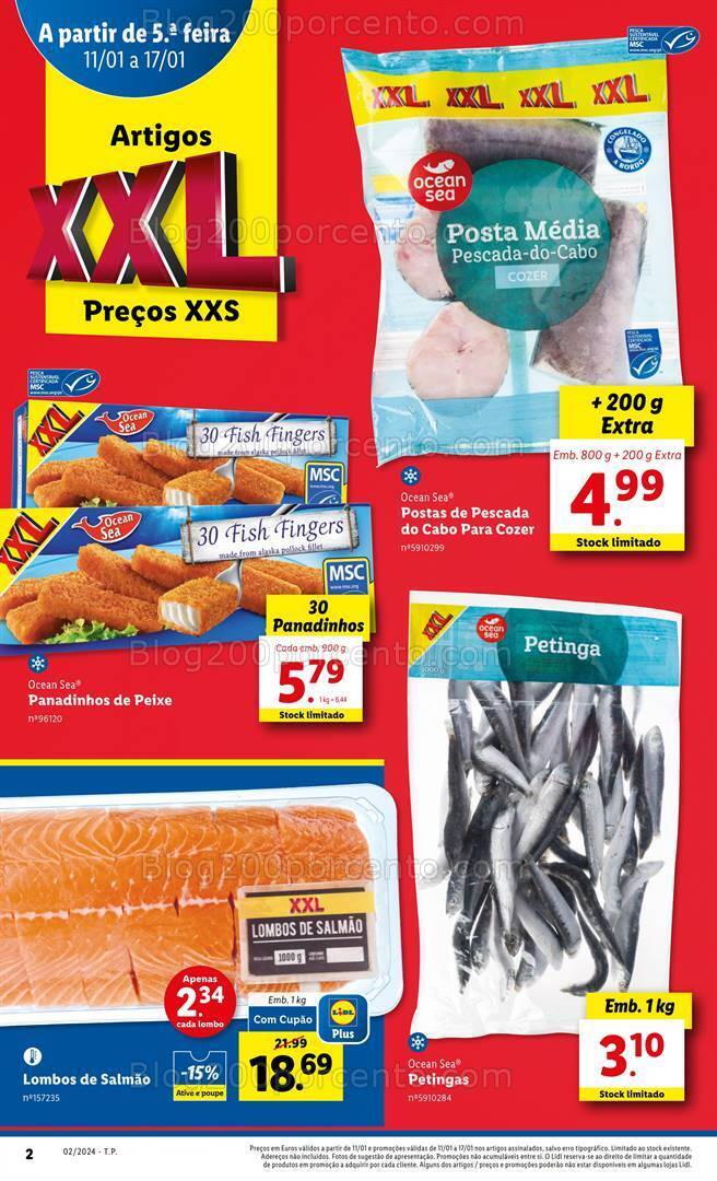Antevisão Folheto LIDL Promoções de 11 a 17 janeiro
