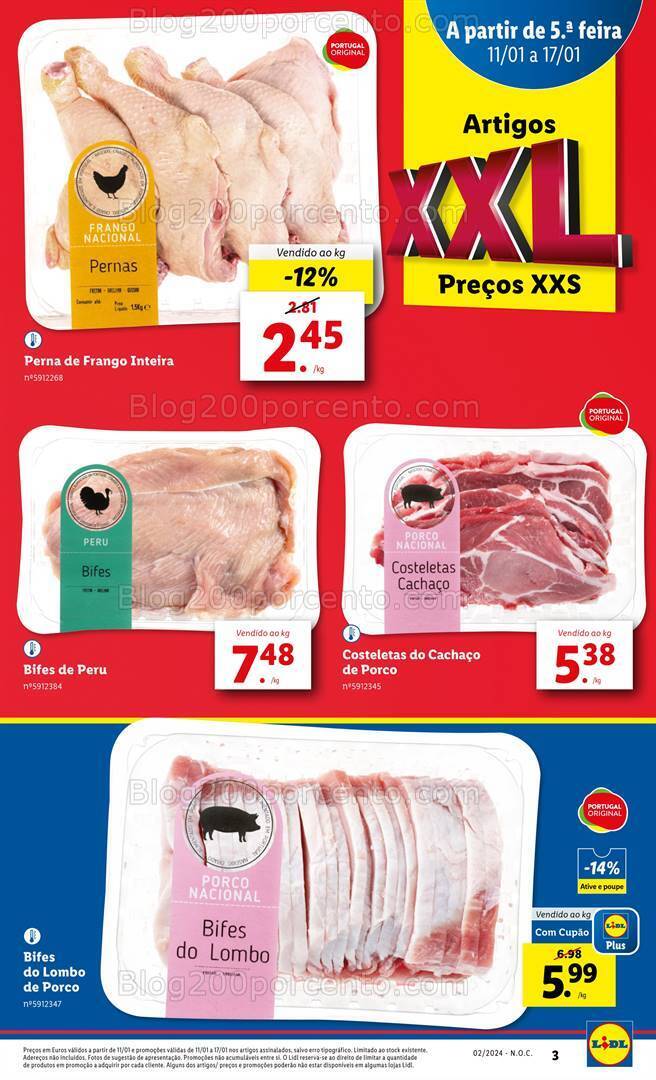 Antevisão Folheto LIDL Promoções de 11 a 17 janeiro