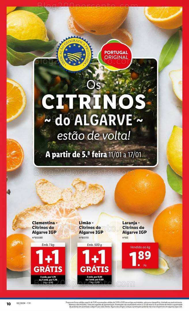 Antevisão Folheto LIDL Promoções de 11 a 17 janeiro