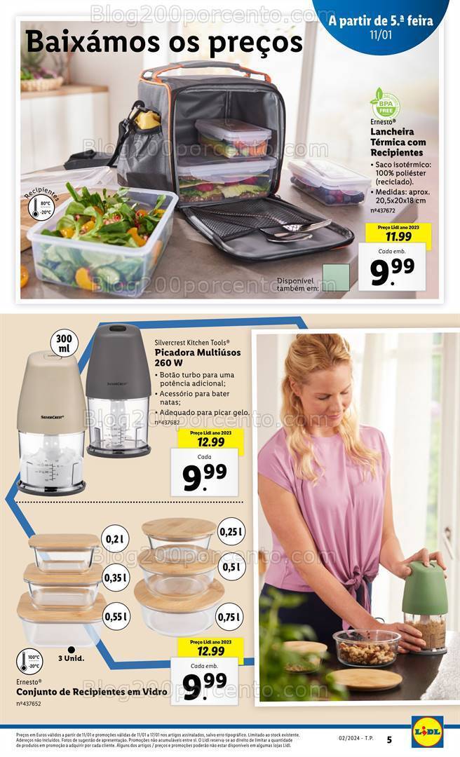 Antevisão Folheto LIDL Bazar Promoções de 11 a 17  janeiro