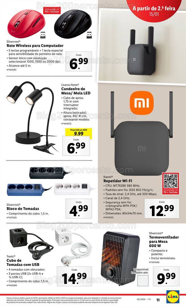 Antevisão Folheto LIDL Bazar Promoções de 11 a 17  janeiro