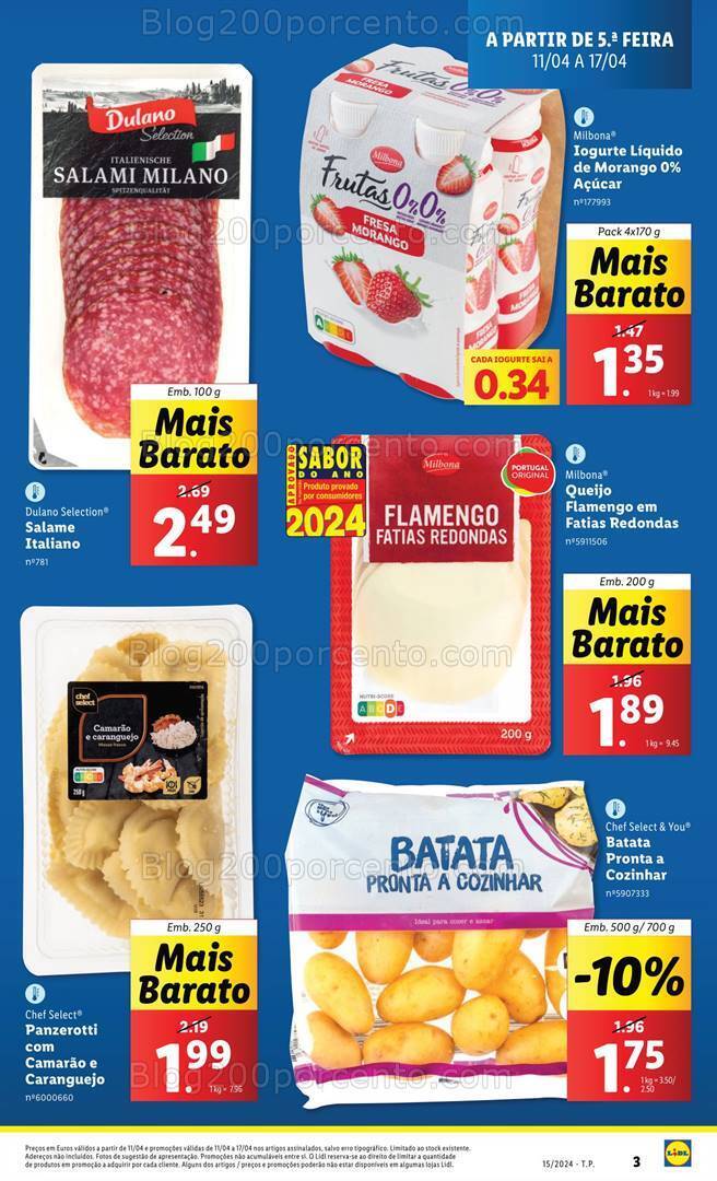 Antevisão Folheto LIDL Promoções de 11 a 17 abril