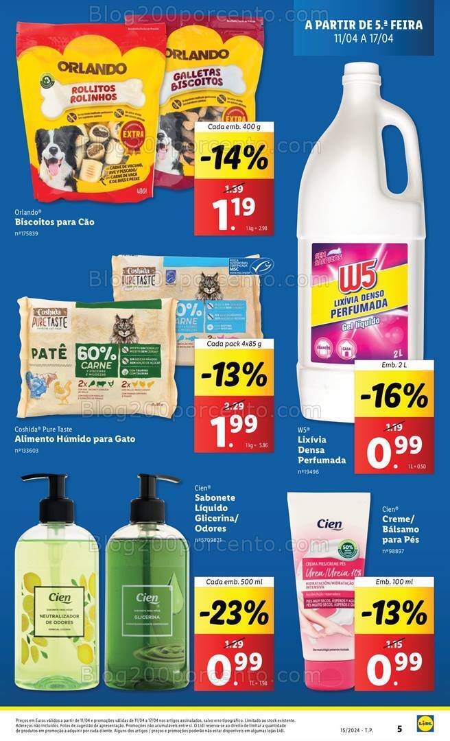 Antevisão Folheto LIDL Promoções de 11 a 17 abril
