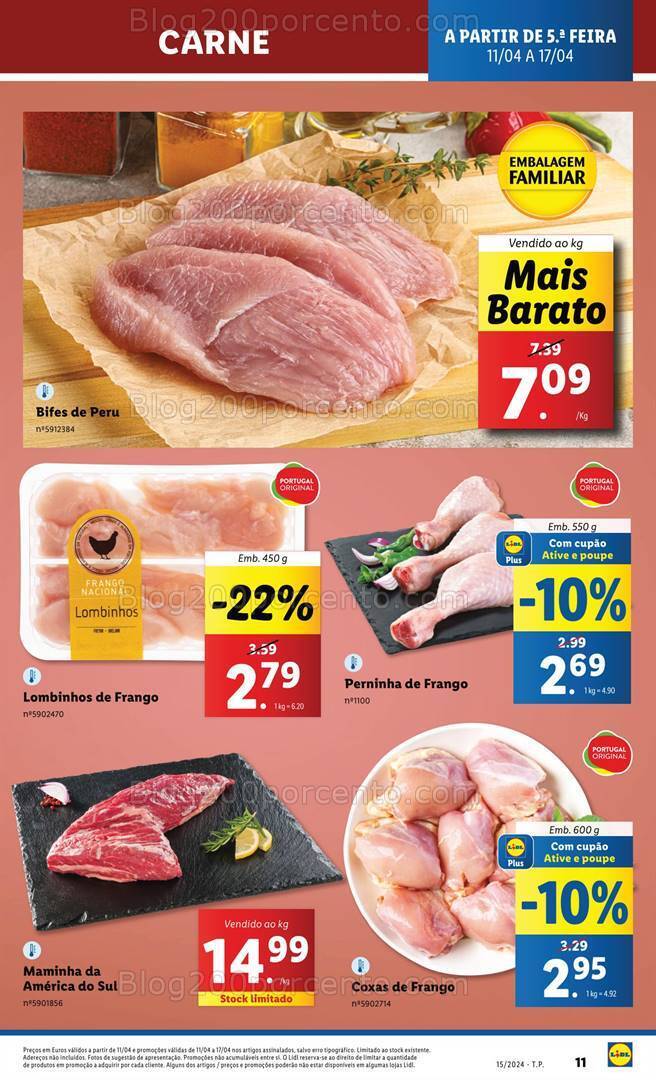 Antevisão Folheto LIDL Promoções de 11 a 17 abril