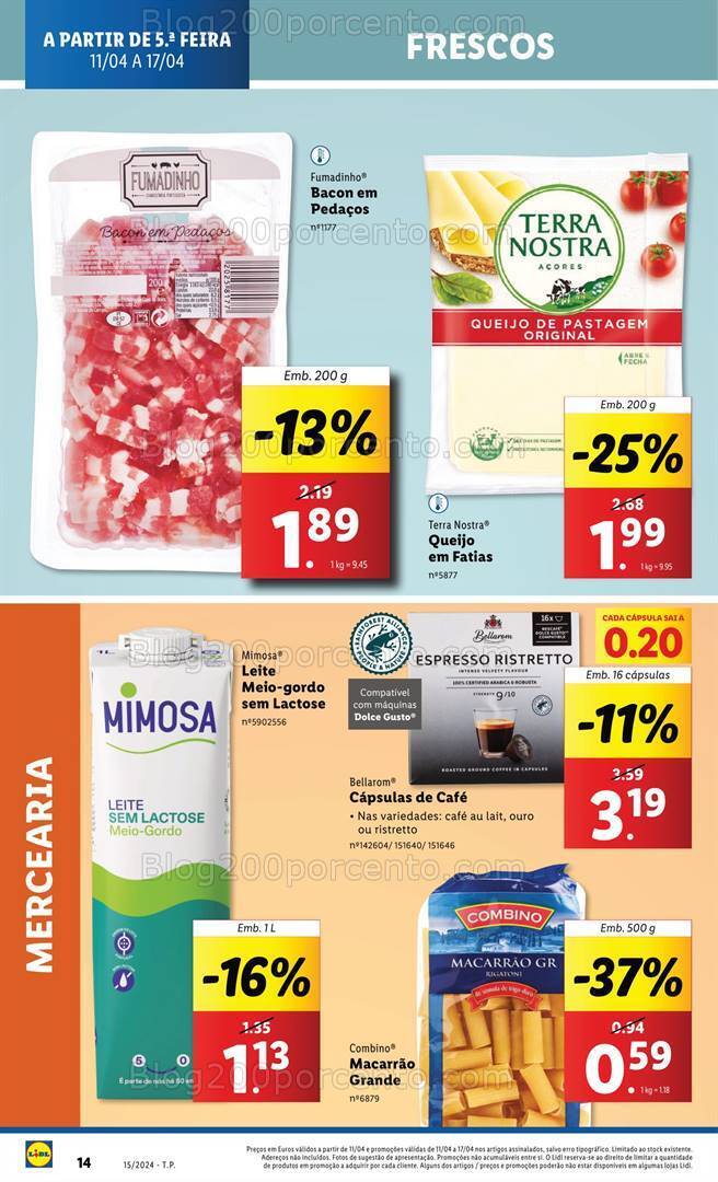 Antevisão Folheto LIDL Promoções de 11 a 17 abril
