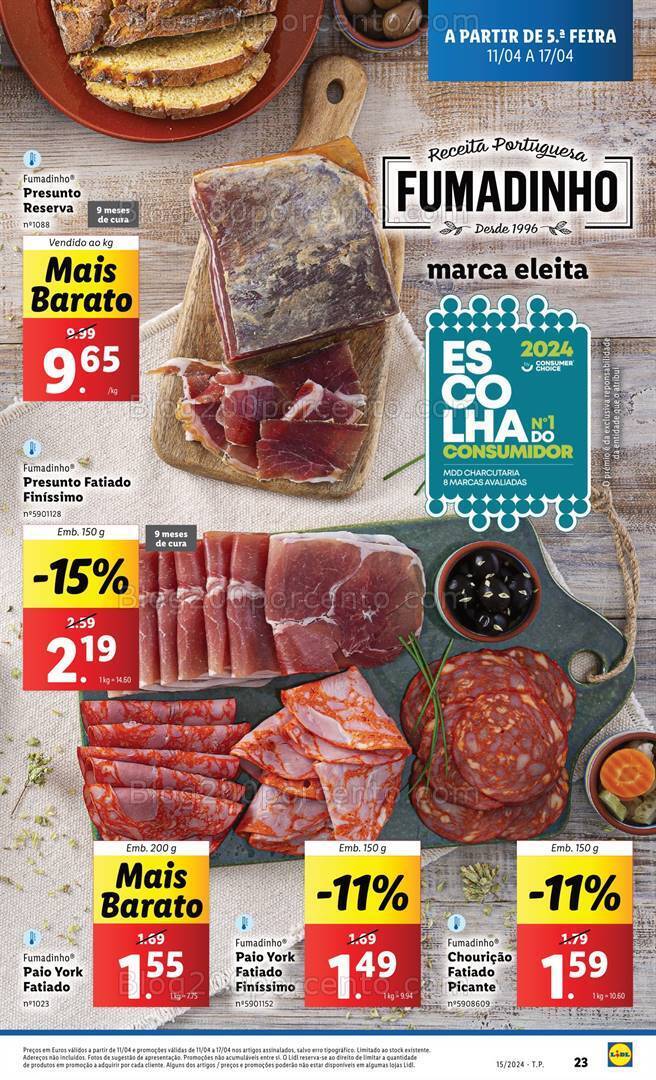 Antevisão Folheto LIDL Sabores da Nossa Terra Promoções de 11 a 17 abril