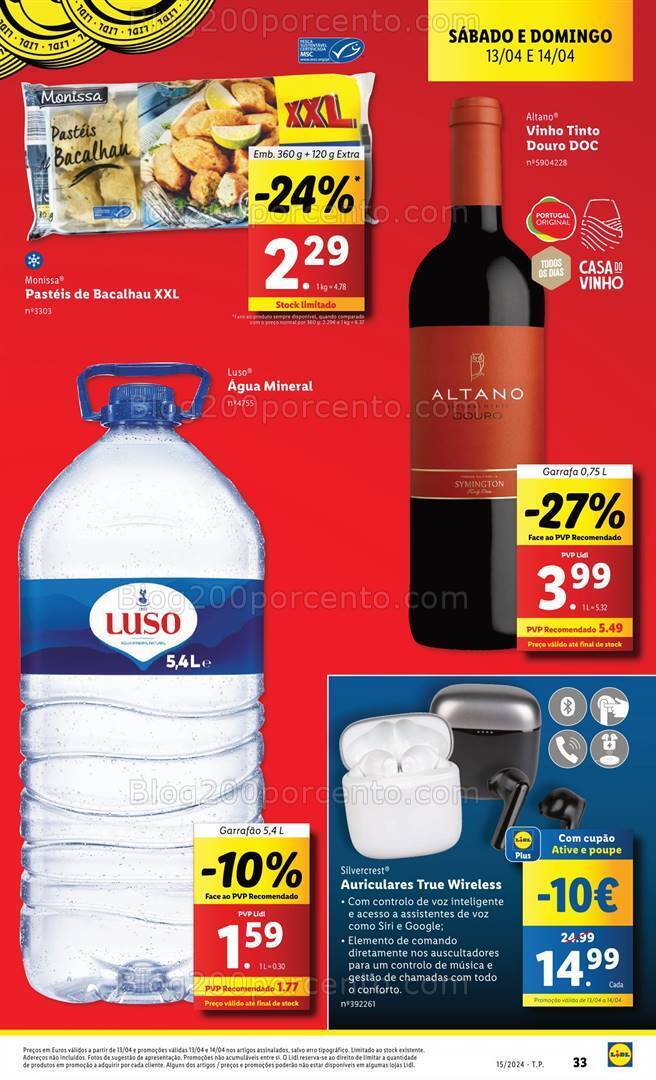 Antevisão Folheto LIDL Promoções Fim de Semana - 13 e 14 abril
