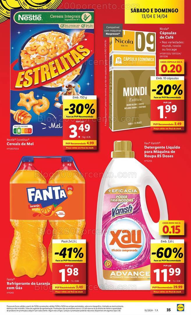 Antevisão Folheto LIDL Promoções Fim de Semana - 13 e 14 abril