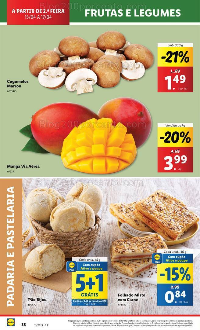 Antevisão Folheto LIDL Supermercado Promoções de 15 a 17 abril