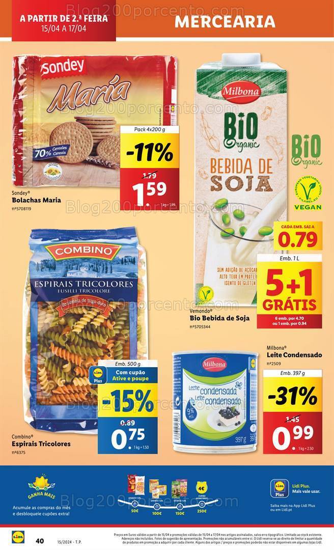 Antevisão Folheto LIDL Supermercado Promoções de 15 a 17 abril