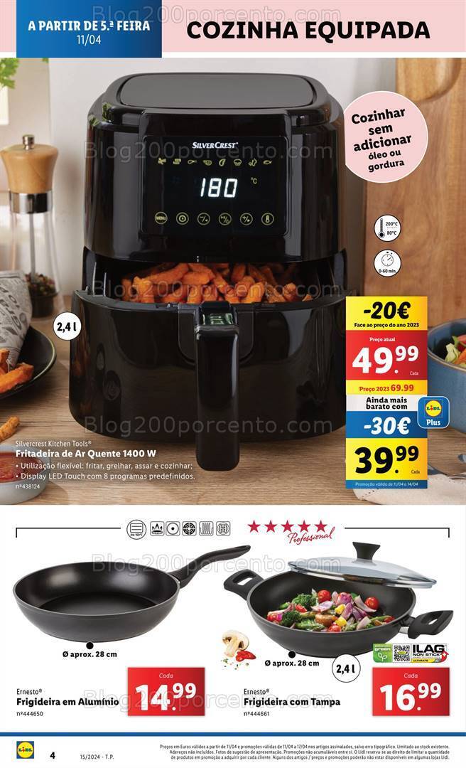 Antevisão Folheto LIDL Bazar Promoções a partir de 11 abril