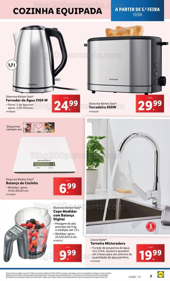 Antevisão Folheto LIDL Bazar Promoções a partir de 11 abril