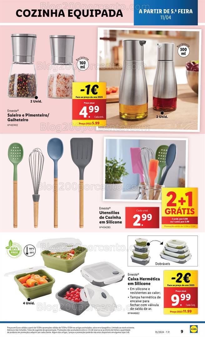 Antevisão Folheto LIDL Bazar Promoções a partir de 11 abril