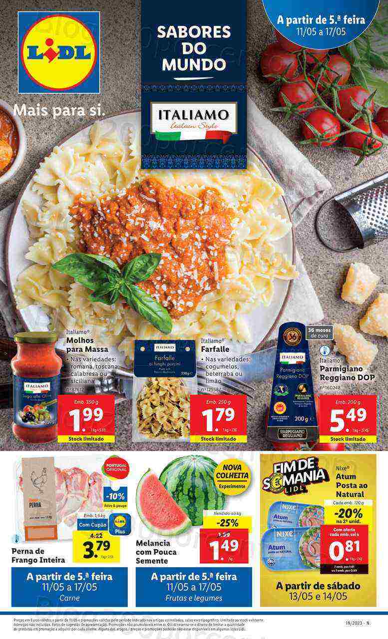 Antevisão Folheto LIDL Promoções de 11 a 17 maio