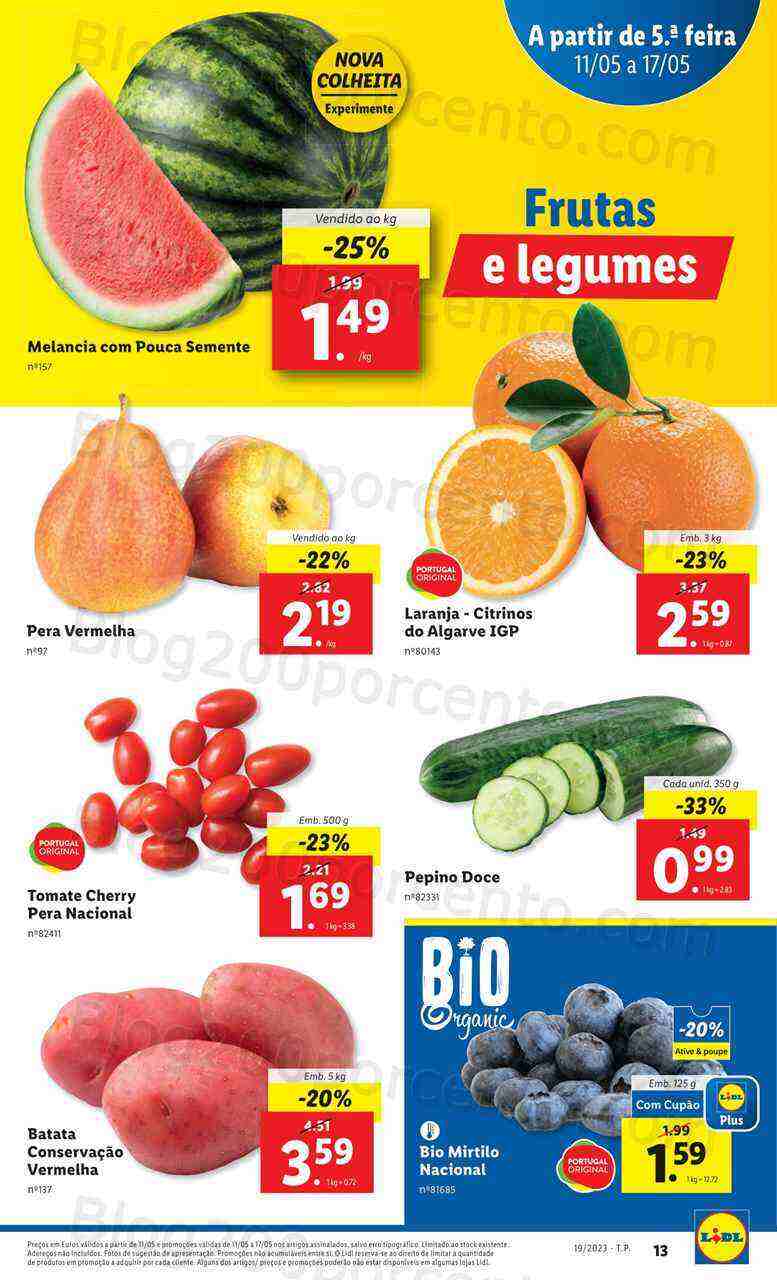 Antevisão Folheto LIDL Promoções de 11 a 17 maio