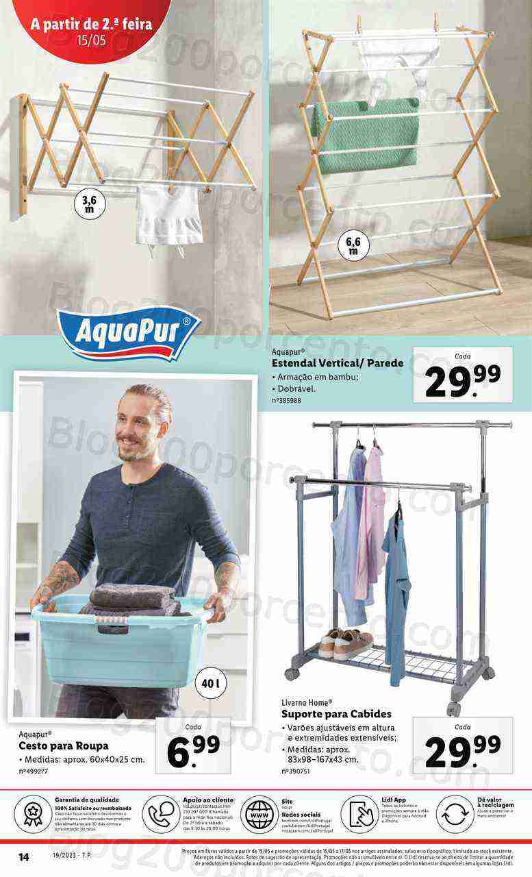 Antevisão Folheto LIDL Bazar Promoções de 11 a 17 maio