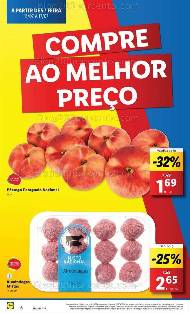 Antevisão Folheto LIDL Promoções de 11 a 17 julho