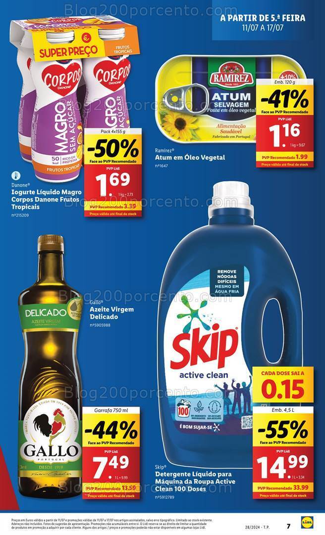 Antevisão Folheto LIDL Promoções de 11 a 17 julho