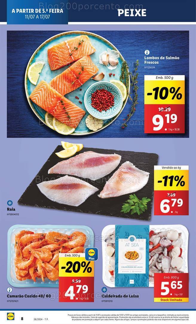 Antevisão Folheto LIDL Promoções de 11 a 17 julho