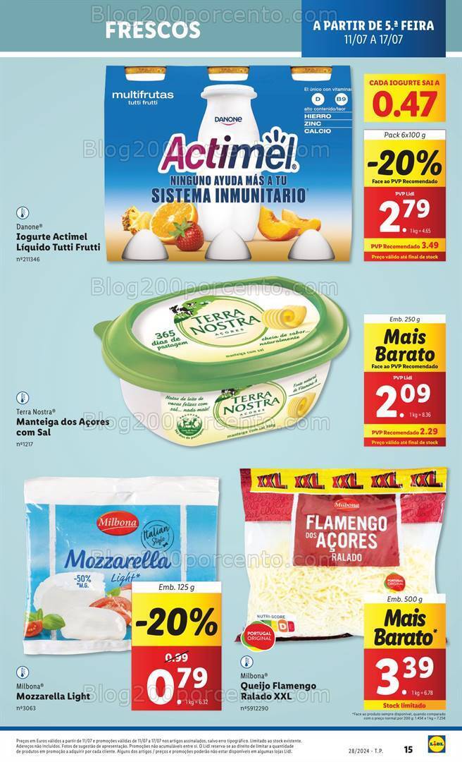 Antevisão Folheto LIDL Promoções de 11 a 17 julho