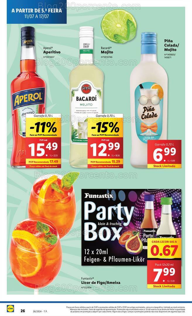 Antevisão Folheto LIDL Promoções de 11 a 17 julho