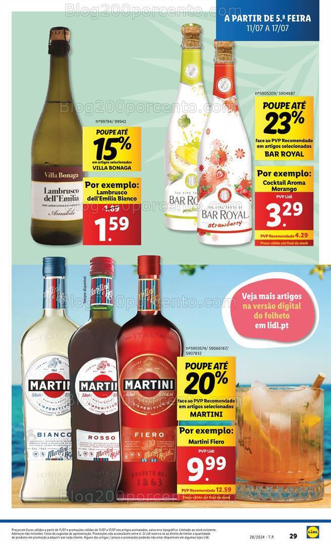 Antevisão Folheto LIDL Promoções de 11 a 17 julho